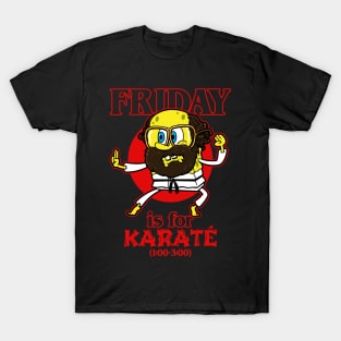 Funny Friday Karate 80's Tv Series Cartoon Character Quote Meme T-Shirt